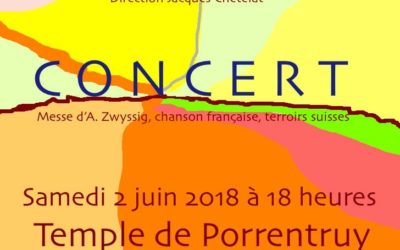 Concert juin 2018 Choeur Accord et Bacchanal Chor Aesch
